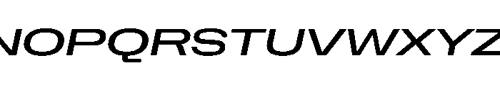 NaNHoloUltraWide PREVIEW MediumItalic Font UPPERCASE