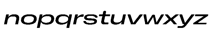 NaNHoloUltraWide PREVIEW MediumItalic Font LOWERCASE