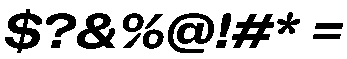 NaNHoloWide PREVIEW BoldItalic Font OTHER CHARS