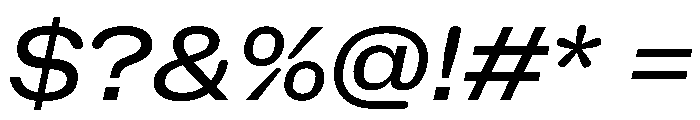 NaNHoloWide PREVIEW Italic Font OTHER CHARS