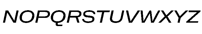 NaNHoloWide PREVIEW Italic Font UPPERCASE