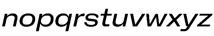NaNHoloWide PREVIEW Italic Font LOWERCASE