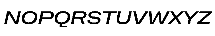 NaNHoloWide PREVIEW MediumItalic Font UPPERCASE