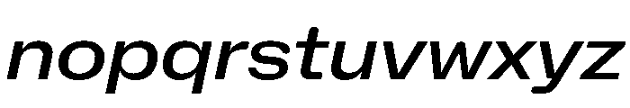NaNHoloWide PREVIEW MediumItalic Font LOWERCASE