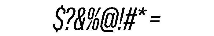 NaNHoloX Condensed PREVIEW BlondItalic Font OTHER CHARS