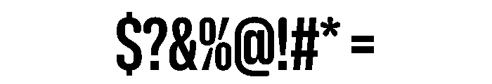 NaNHoloX Condensed PREVIEW Bold Font OTHER CHARS