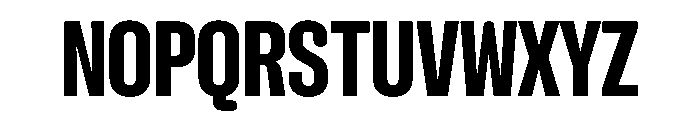 NaNHoloX Condensed PREVIEW ExtraBold Font UPPERCASE