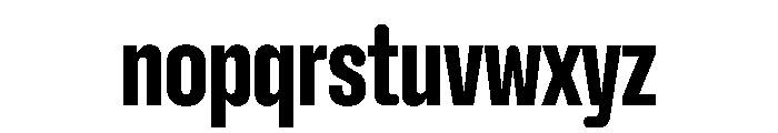 NaNHoloX Condensed PREVIEW ExtraBold Font LOWERCASE
