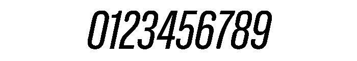 NaNHoloX Condensed PREVIEW Italic Font OTHER CHARS