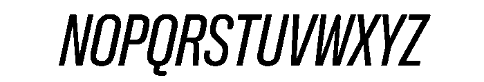 NaNHoloX Condensed PREVIEW Italic Font UPPERCASE