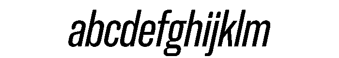 NaNHoloX Condensed PREVIEW Italic FONT