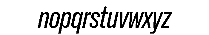 NaNHoloX Condensed PREVIEW Italic Font LOWERCASE