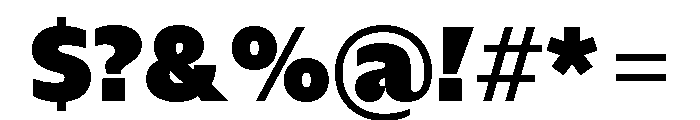 NaNHyenaNoon Black Font OTHER CHARS