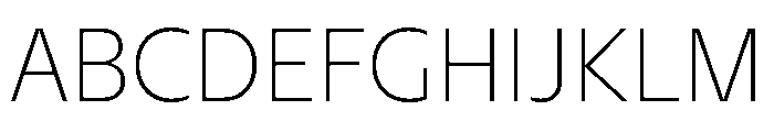 NaNHyenaNoon ExtraLight Font UPPERCASE