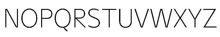 NaNHyenaNoon ExtraLight Font UPPERCASE