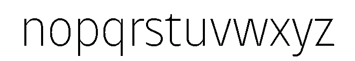 NaNHyenaNoon ExtraLight Font LOWERCASE