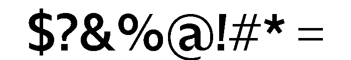 NaNHyenaNoon Medium Font OTHER CHARS
