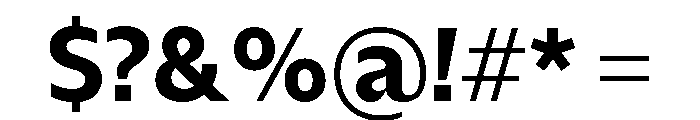 NaNHyenaNoon SemiBold Font OTHER CHARS