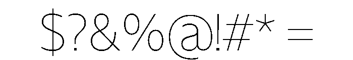 NaNHyenaNoon Thin Font OTHER CHARS
