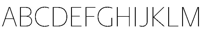 NaNHyenaNoon Thin Font UPPERCASE