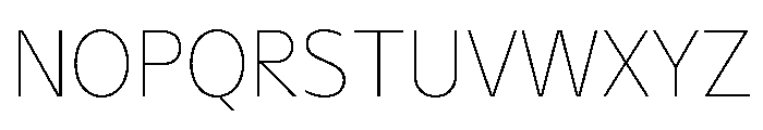 NaNHyenaNoon Thin Font UPPERCASE