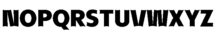 NaNHyenaSunrise Bold Font UPPERCASE