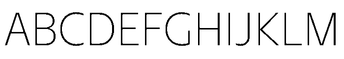 NaNHyenaSunrise ExtraLight Font UPPERCASE