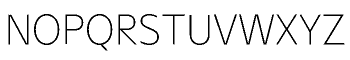 NaNHyenaSunrise ExtraLight Font UPPERCASE