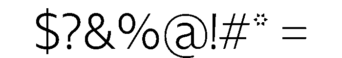 NaNHyenaSunrise Light Font OTHER CHARS