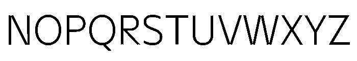 NaNHyenaSunrise Light Font UPPERCASE