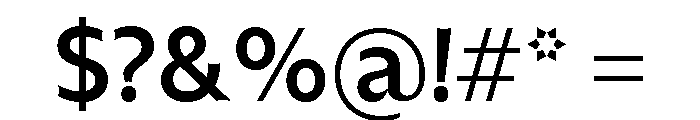 NaNHyenaSunrise Medium Font OTHER CHARS
