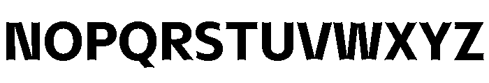 NaNHyenaSunrise SemiBold Font UPPERCASE