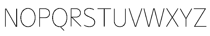 NaNHyenaSunrise Thin Font UPPERCASE