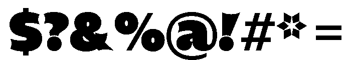 NaNHyenaSunrise Ultra Font OTHER CHARS