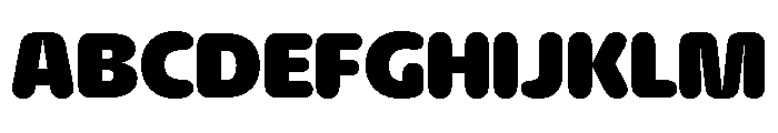 NaNHyenaSunset Black Font UPPERCASE