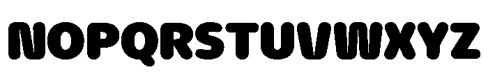 NaNHyenaSunset Black Font UPPERCASE