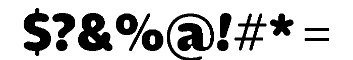 NaNHyenaSunset Bold Font OTHER CHARS