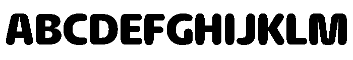 NaNHyenaSunset Bold Font UPPERCASE