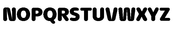 NaNHyenaSunset Bold Font UPPERCASE