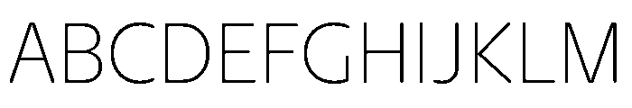 NaNHyenaSunset ExtraLight Font UPPERCASE