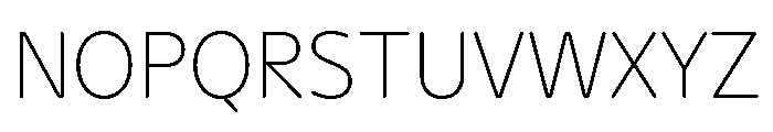 NaNHyenaSunset ExtraLight Font UPPERCASE