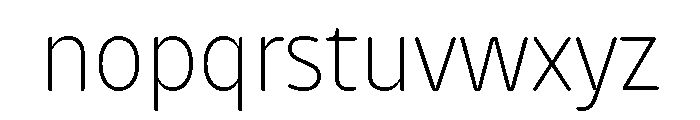 NaNHyenaSunset ExtraLight Font LOWERCASE