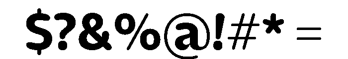NaNHyenaSunset SemiBold Font OTHER CHARS