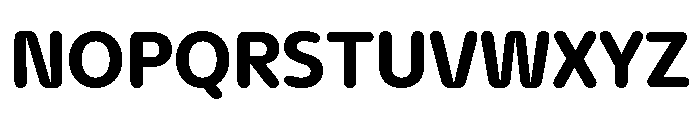 NaNHyenaSunset SemiBold Font UPPERCASE