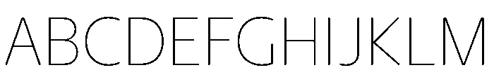 NaNHyenaSunset Thin Font UPPERCASE
