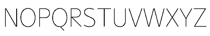 NaNHyenaSunset Thin Font UPPERCASE