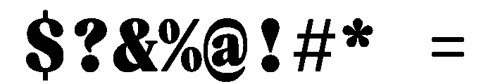 NaNIndexMono PREVIEW Black Font OTHER CHARS
