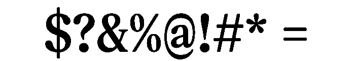 NaNIndexProp Medium Font OTHER CHARS