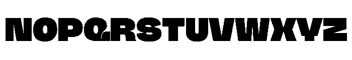 NaNJaune MaxiBlack Font UPPERCASE