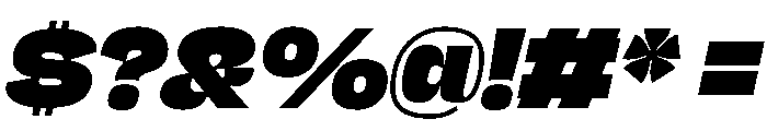 NaNJaune MaxiBlackItalic Font OTHER CHARS